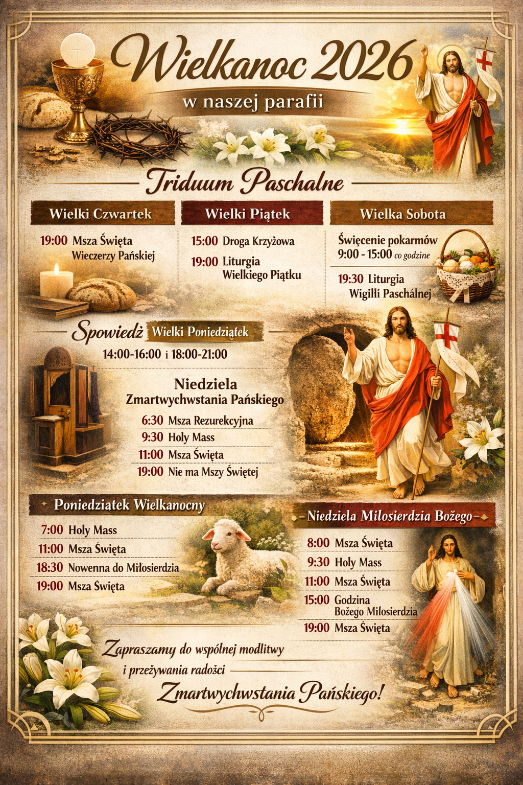 Wielkanoc 2026 w naszej parafii